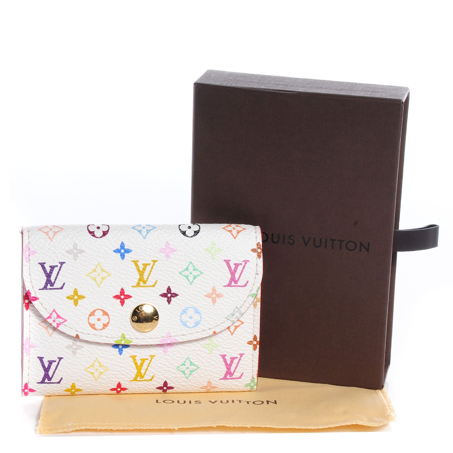 Louis Vuitton Monogram Multicolor Business Card Holder White 5 of 7