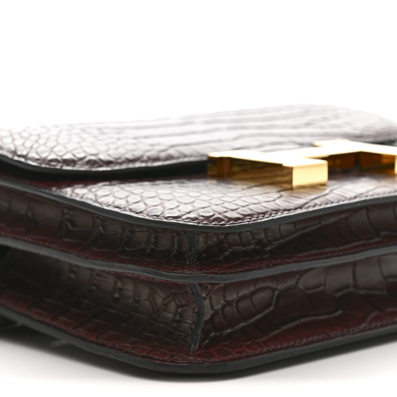 Hermes Matte Alligator Constance 18 Rouge Sellier 8 of 10