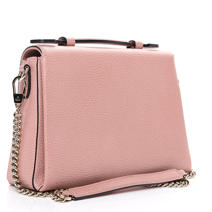 Gucci Dollar Calfskin Interlocking G Top Handle Shoulder Bag Soft Pink 2 of 9