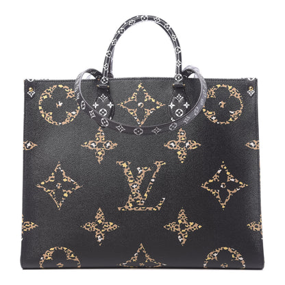 Louis Vuitton Monogram Giant Jungle Onthego GM Black 1 of 10