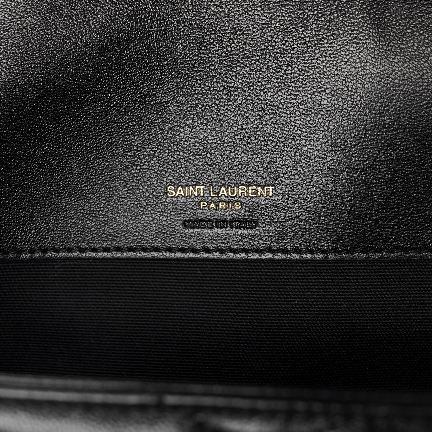 Saint Laurent Lambskin Chevron Quilted Large Loulou Black 8 of 13