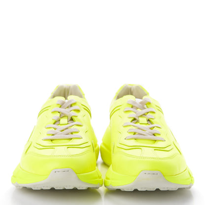Gucci Calfskin Mens Rhyton Sneakers 10 Yellow Fluo 2 of 7