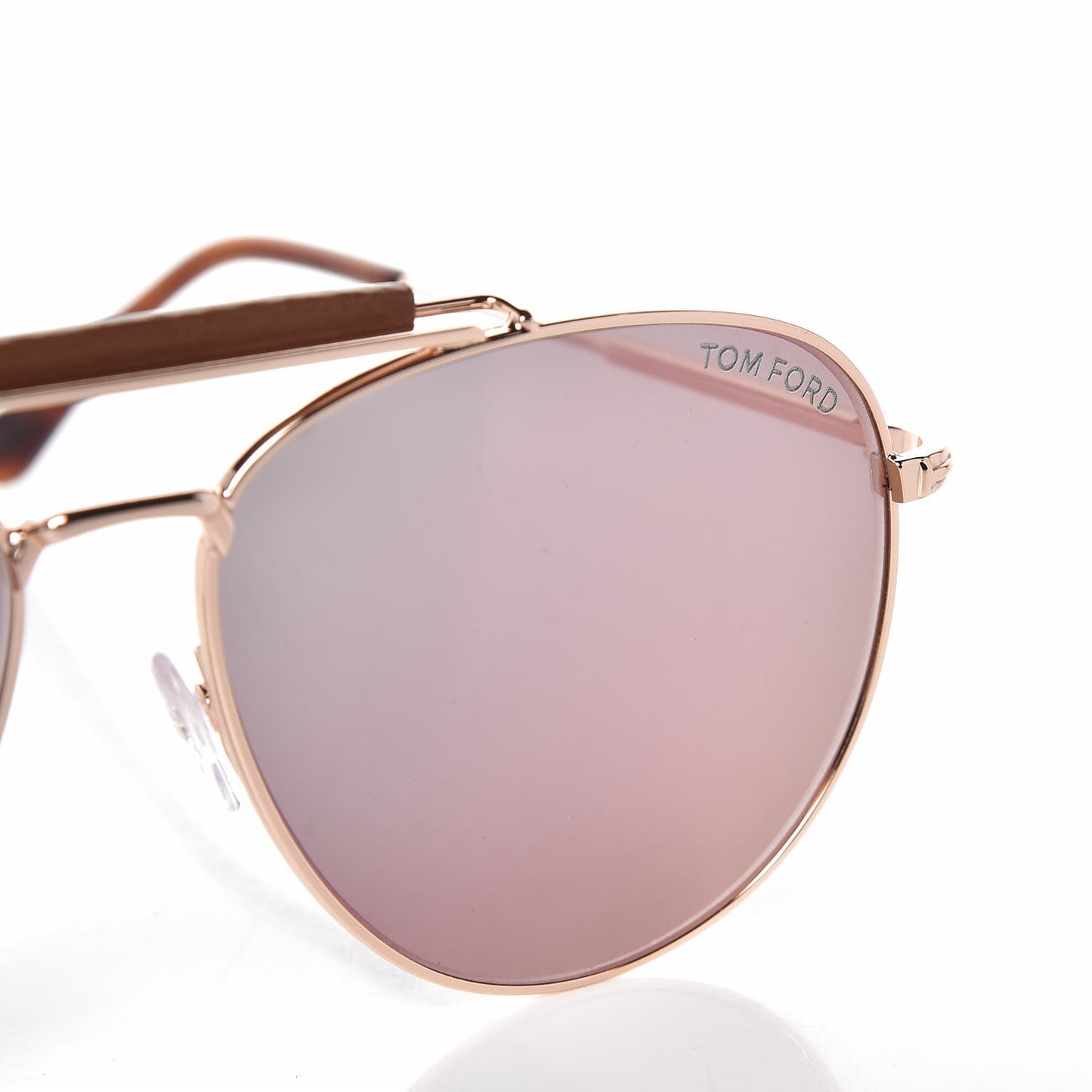 Sean Aviator Sunglasses TF536 Rose Gold Havana