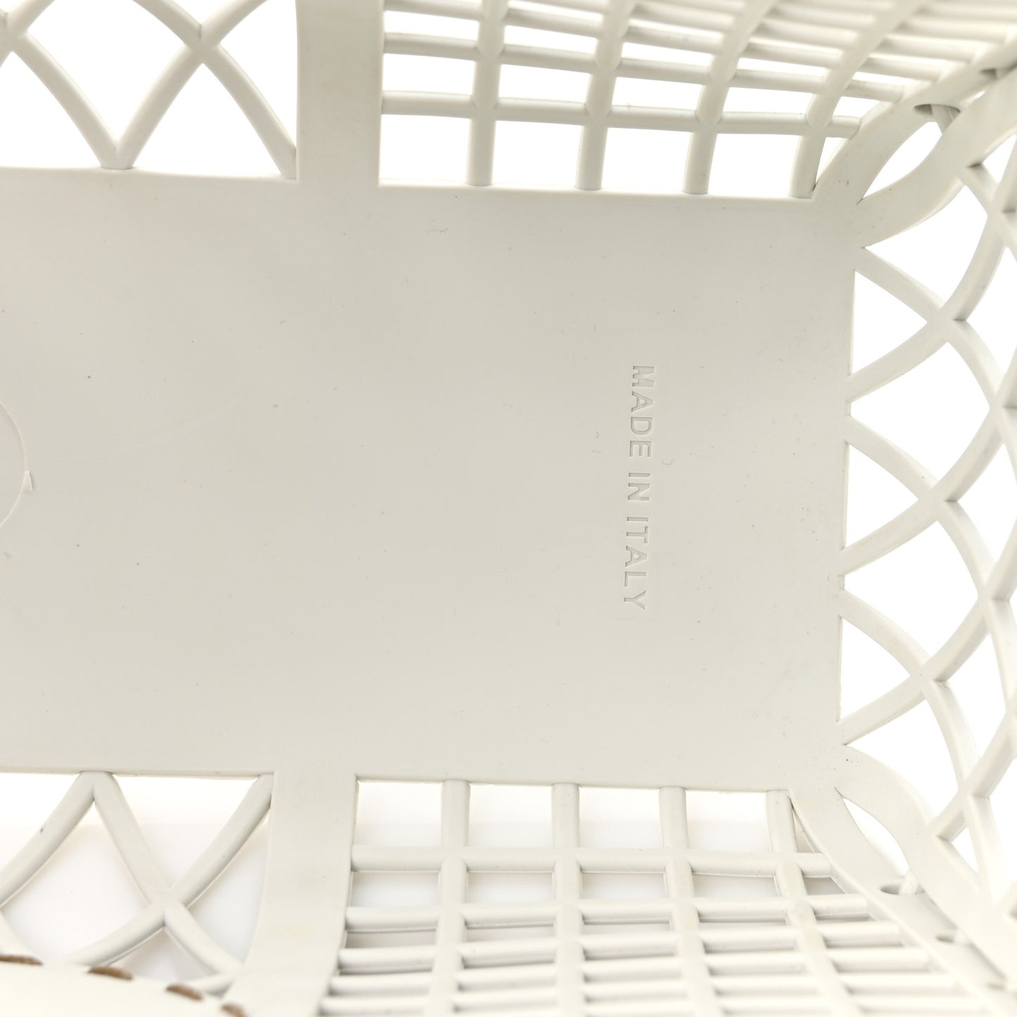 Recycled Plastic Vitello Liberty Matte Small Fendi Basket White Ice Miele