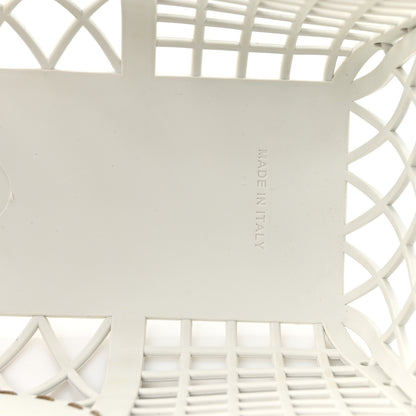 Fendi Recycled Plastic Vitello Liberty Matte Small Fendi Basket White Ice Miele 8 of 11