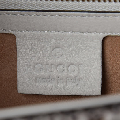 Gucci Snakeskin Small Sylvie Shoulder Bag Grey 8 of 9