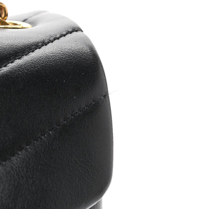 Saint Laurent Calfskin Y Quilted Monogram Small Loulou Chain Satchel Black 12 of 12