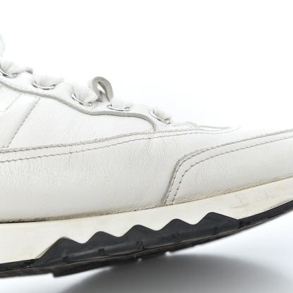 Hermes Calfskin Womens Trail Sneakers 39.5 White 19 of 27