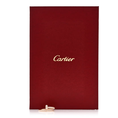 Cartier 18K Pink Gold Diamond Juste Un Clou Paved Ring 49 4.75 6 of 6