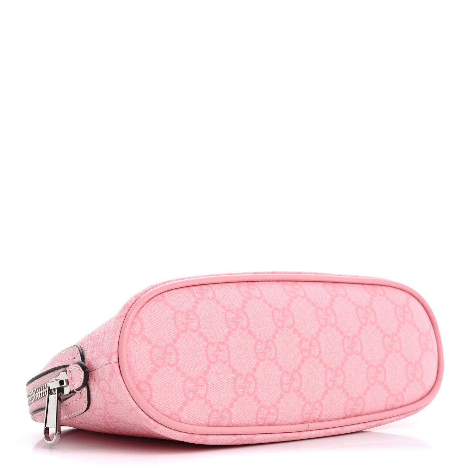 Gucci GG Supreme Monogram Textured Calfskin Large Ophidia Cosmetic Case  Pink 4 of 9