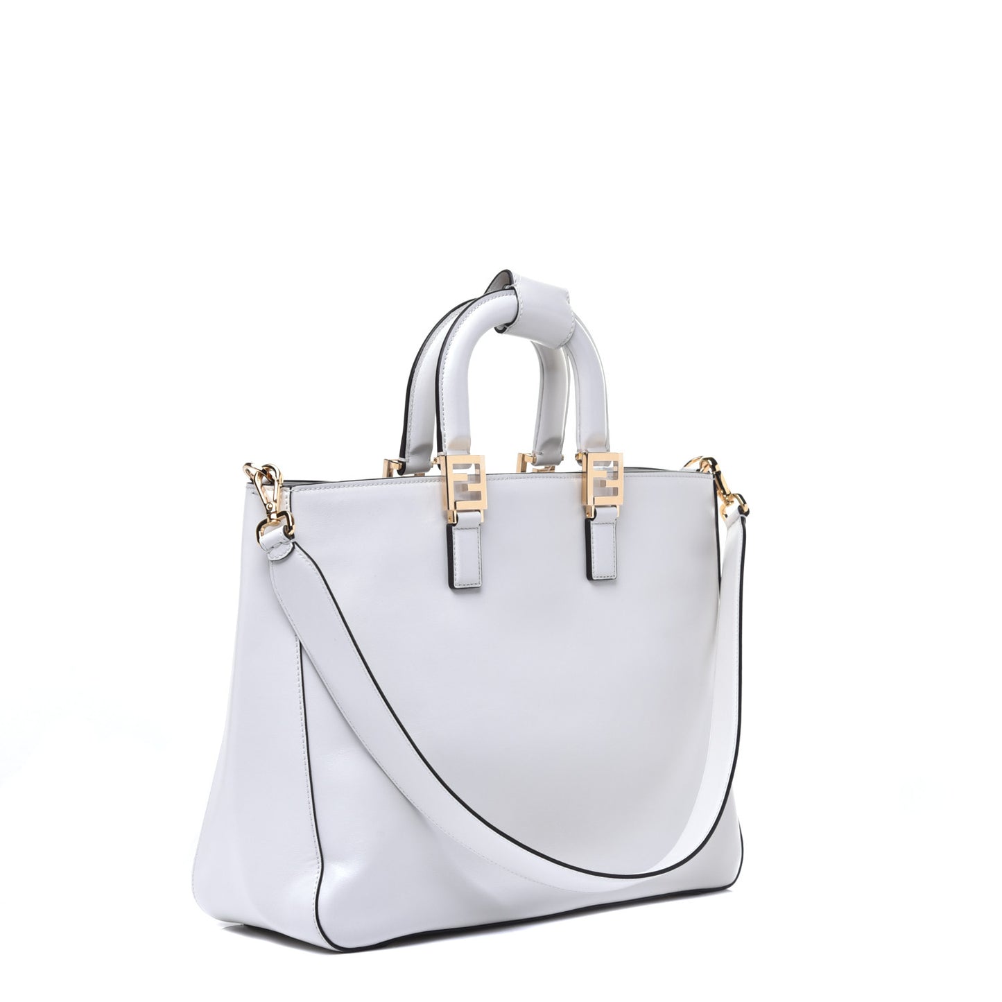 Vitello Glacier Medium FF Tote White