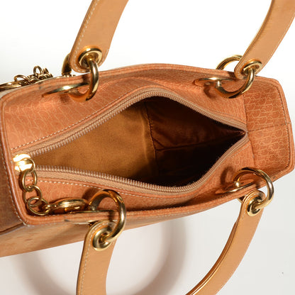 Christian Dior Suede Diorissimo Mini Lady Dior Gold 5 of 7