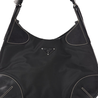 Prada Tessuto Light Nylon Shoulder Bag Black 5 of 8