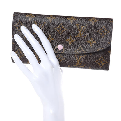 Louis Vuitton Monogram Emilie Wallet Rose Ballerine 2 of 10
