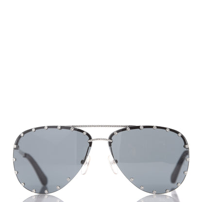 Louis Vuitton The Party Aviator Sunglasses Z0995E Black 4 of 9