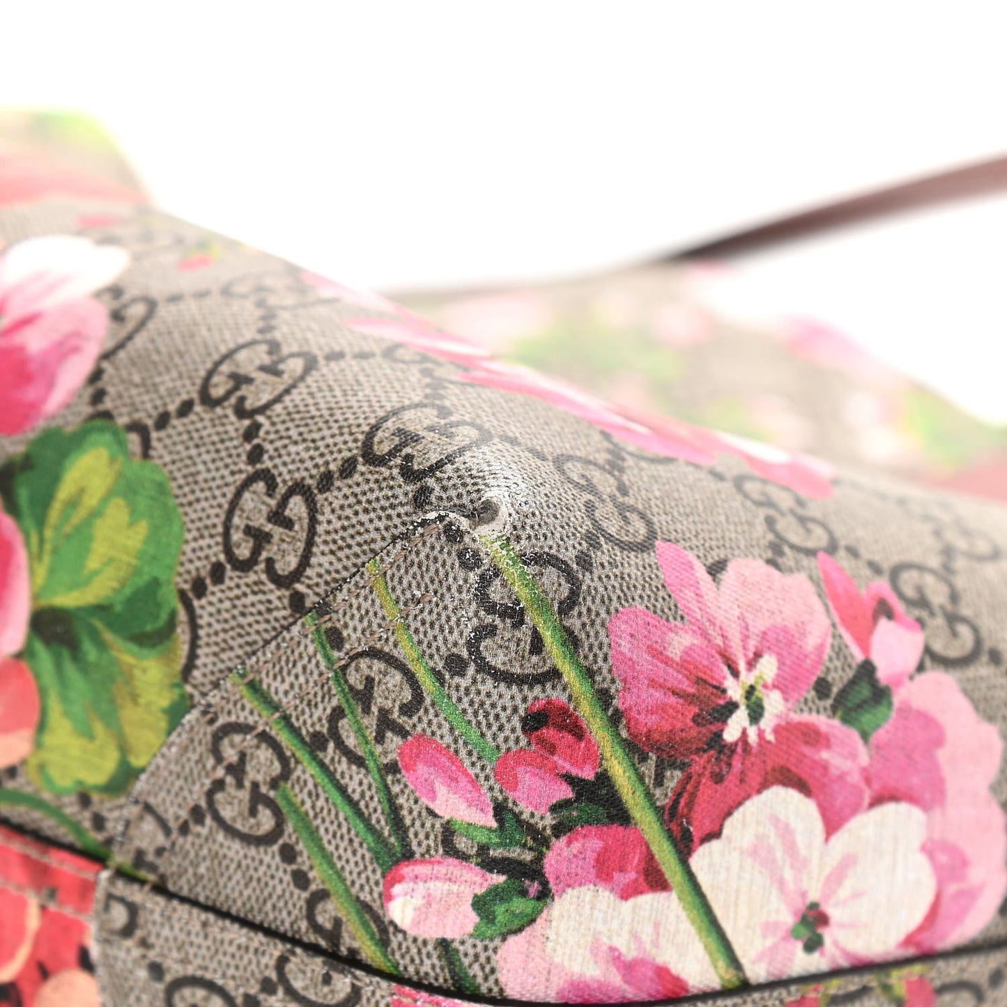 GG Supreme Monogram Blooms Medium Reversible Tote Beige Multicolor Dry Rose