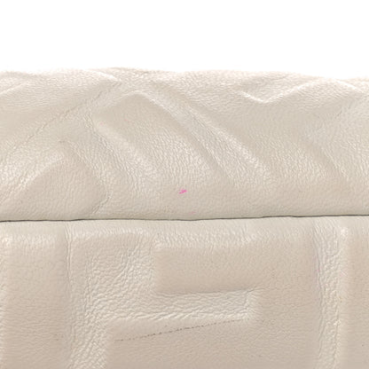 Fendi Nappa FF 1974 Embossed Mini Baguette White 12 of 13