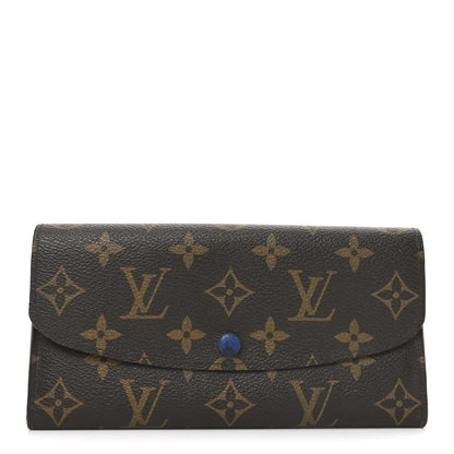 Louis Vuitton Monogram Emilie Wallet Blue 1 of 8