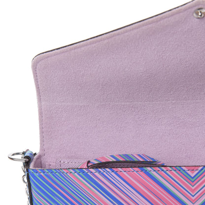 Louis Vuitton Epi Tropical Pochette Felicie Blue Rose 13 of 14
