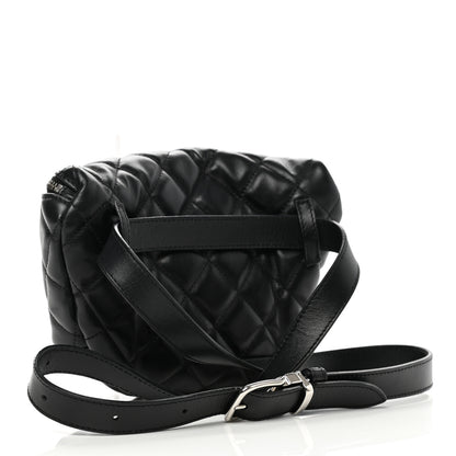 Chanel Lambskin Quilted Waist Belt Bag Black 3 of 16