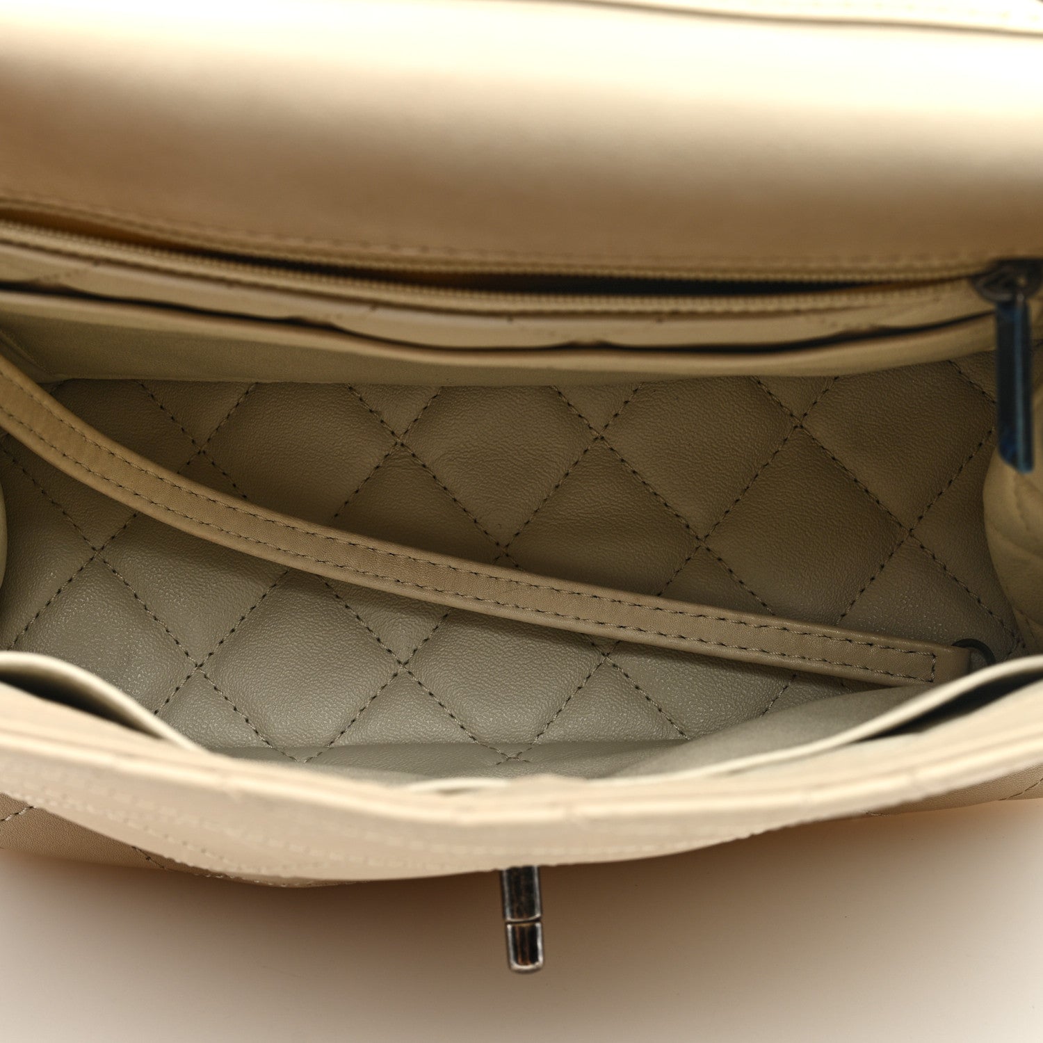 Chanel Calfskin Stitched Urban Luxury Top Handle Bag Ivory 5 of 10