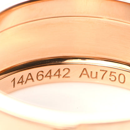 Hermes 18K Rose Gold Diamond GM Kelly Ring 52 6 4 of 6