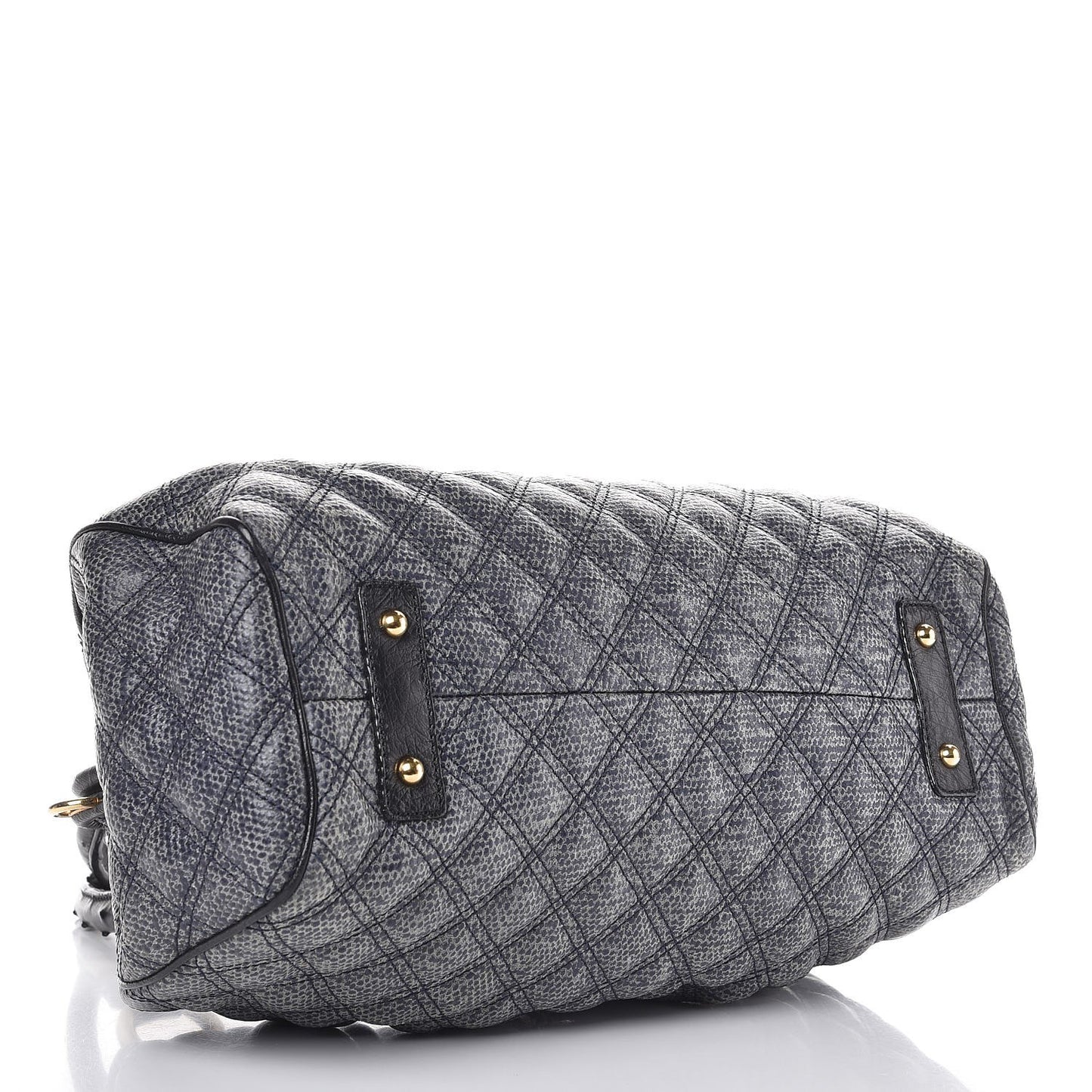 Juta Ostrich Stam Tote Navy