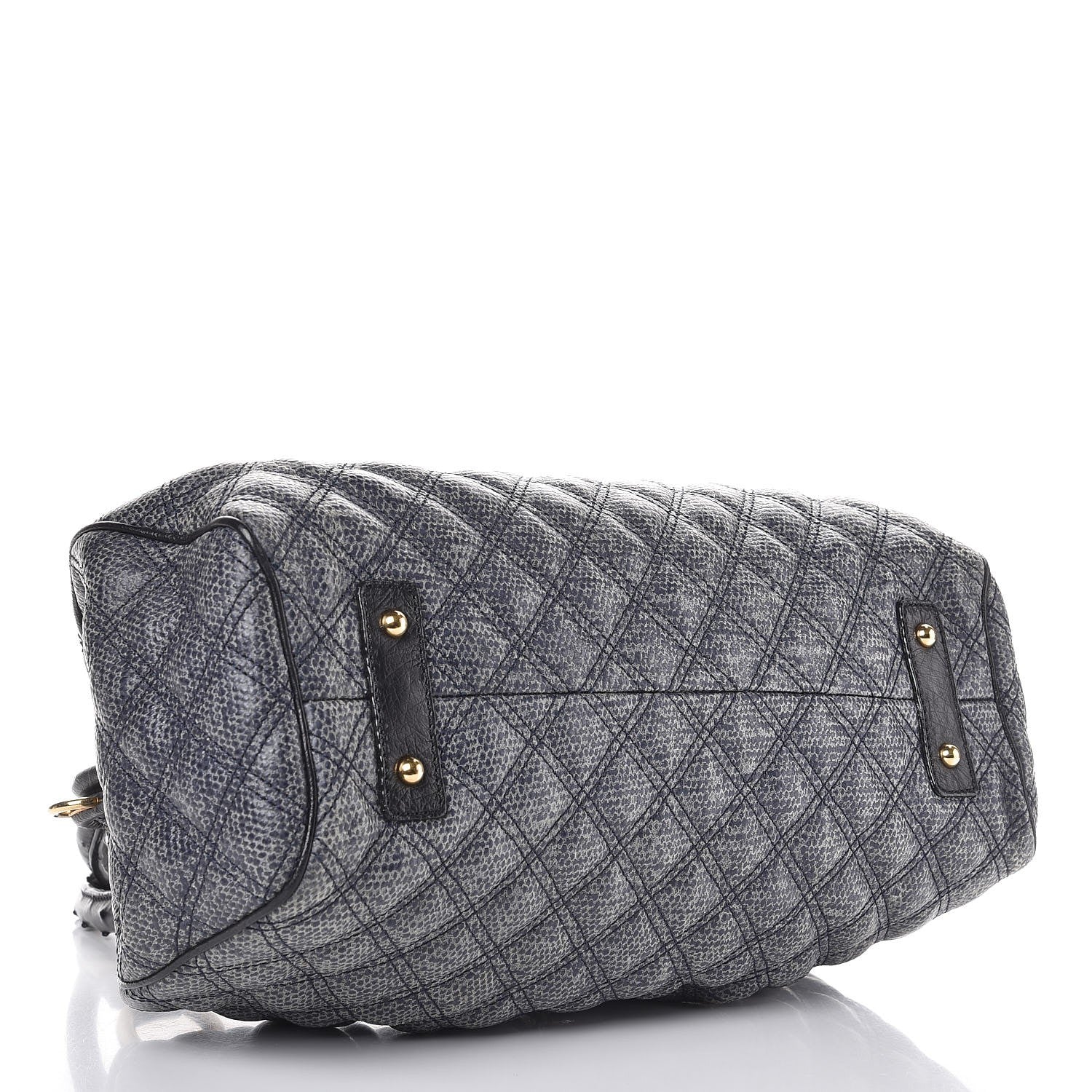 Marc Jacobs Juta Ostrich Stam Tote Navy 4 of 8