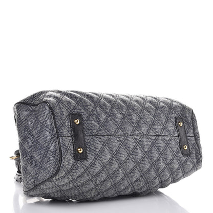 Marc Jacobs Juta Ostrich Stam Tote Navy 4 of 8