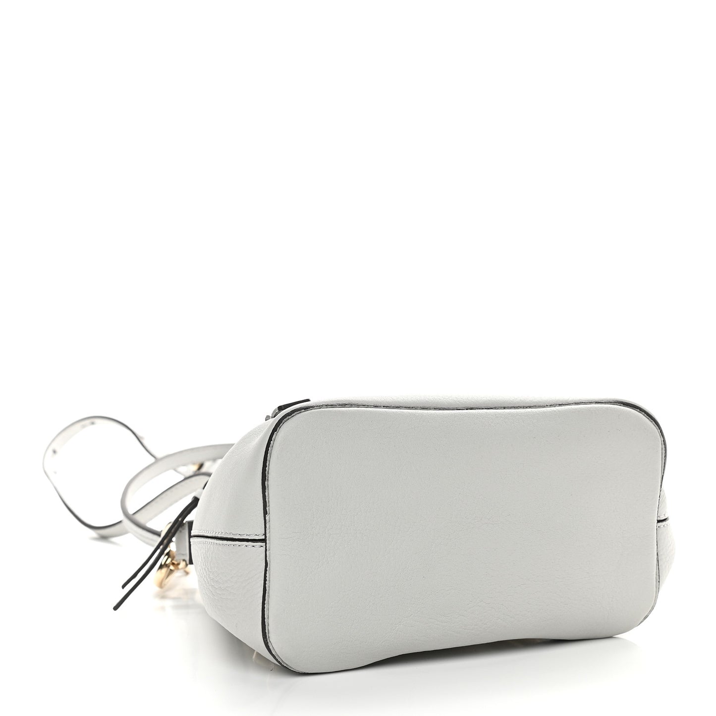 Suede Calfskin Mini Faye Backpack Airy Grey