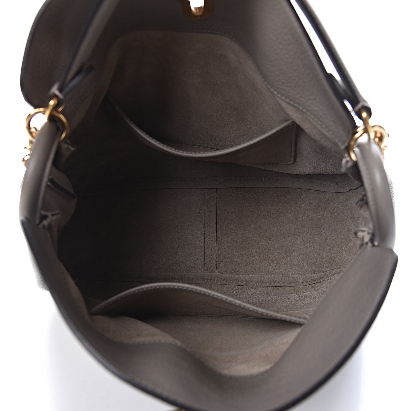 Small Classic Grain Calfskin Leighton Grey