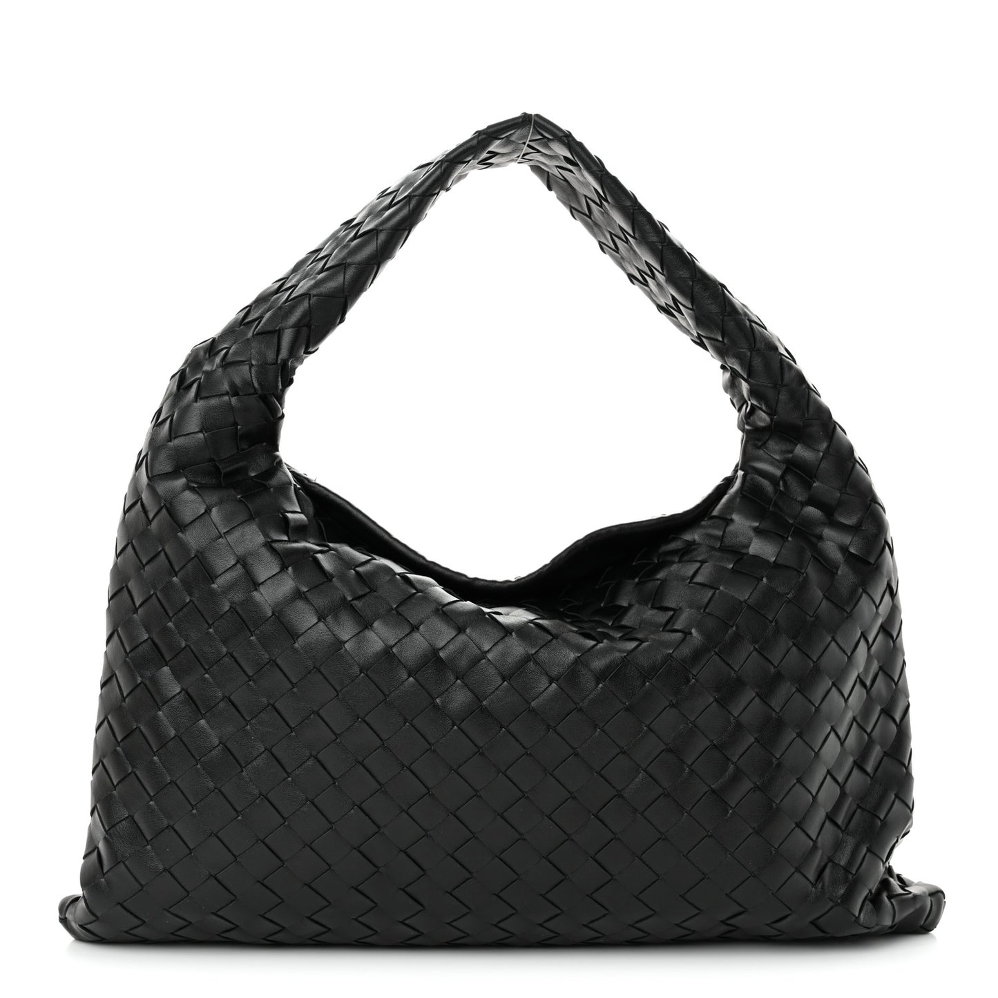 Calfskin Intrecciato Small Hop Black