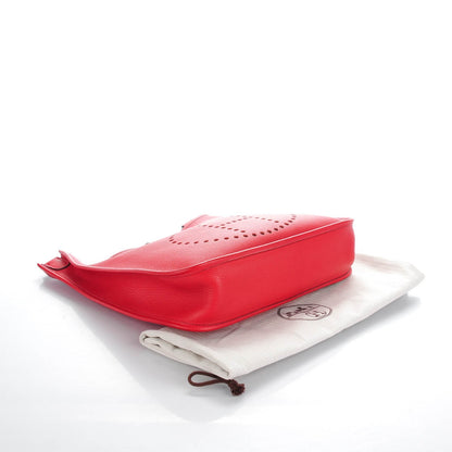 Hermes Taurillon Clemence Evelyne GM Rouge Casaque 4 of 7