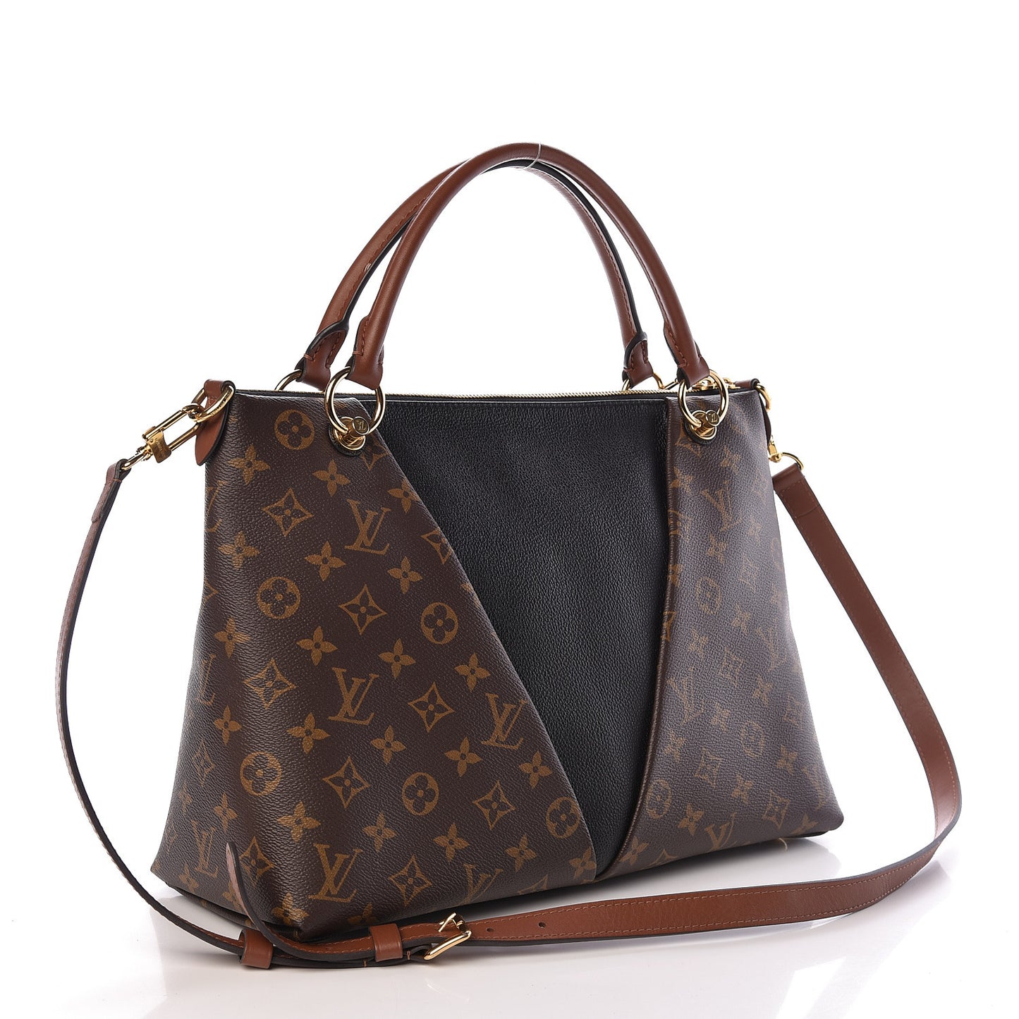 Monogram V Tote MM Black