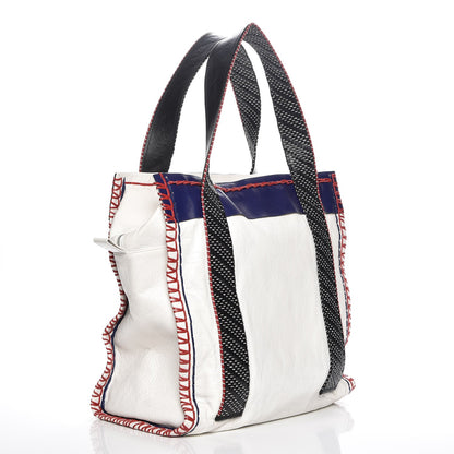 Balenciaga Agneau Arena Medium Scaffold Shopper Tote 3 of 8