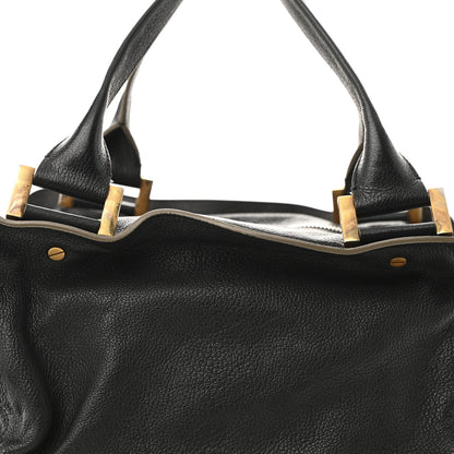 Chloe Goatskin Large Dalston Satchel Black 7 of 16