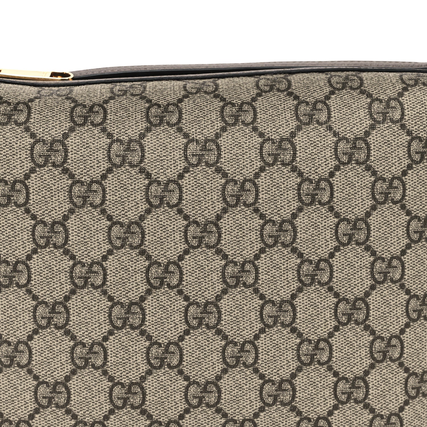 Gucci GG Supreme Monogram Textured Calfskin Web Super Mini Ophidia Shoulder Bag Beige Ebony New Acero 8 of 10