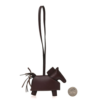 Hermes Milo Lambskin Studded Grigri Rodeo Robeo Rock Horse Bag Charm PM Terre 2 of 5