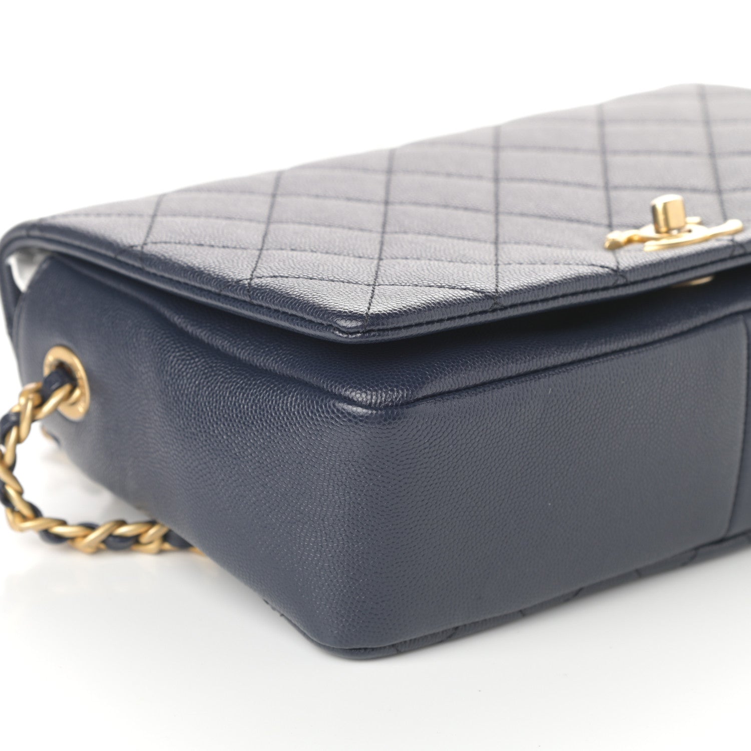 Chanel Caviar Quilted Medium Fashion Therapy Flap Navy Blue 9 of 10