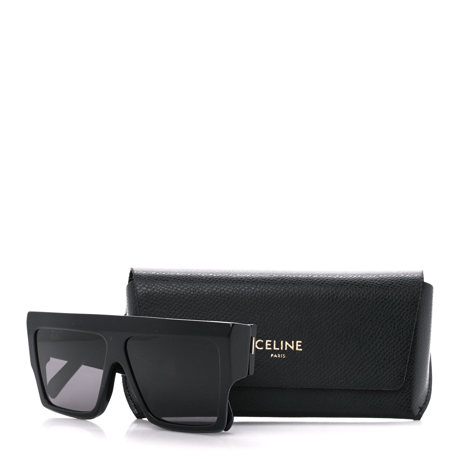 Celine Acetate Chunky Rectangle Sunglasses CL 40092I Black 7 of 7