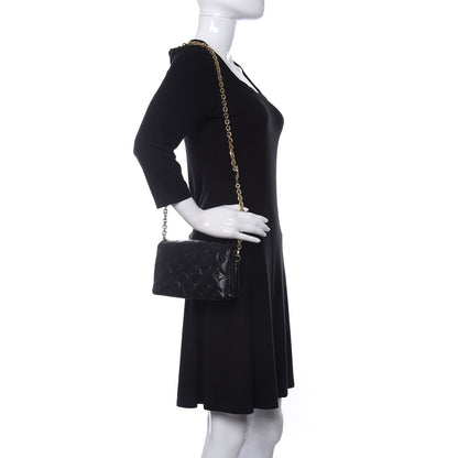 Louis Vuitton Lambskin Embossed Monogram Pochette Coussin Black 2 of 9