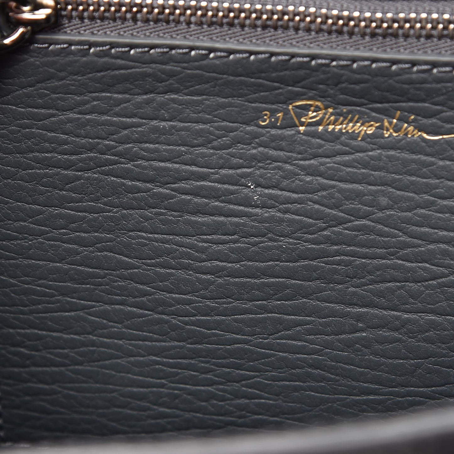 3.1 Textured Calfskin Mini Pashli Satchel Storm