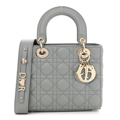 Christian Dior Lambskin Cannage Small My ABCDior Lady Dior Grey 1 of 11