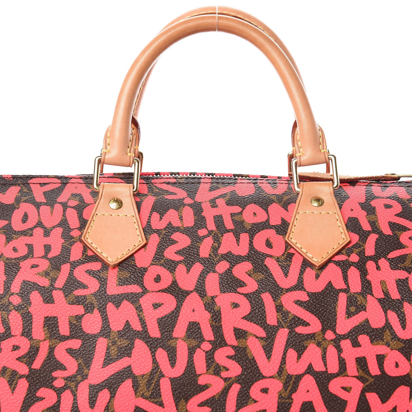 Monogram Graffiti Speedy 30 Fuchsia