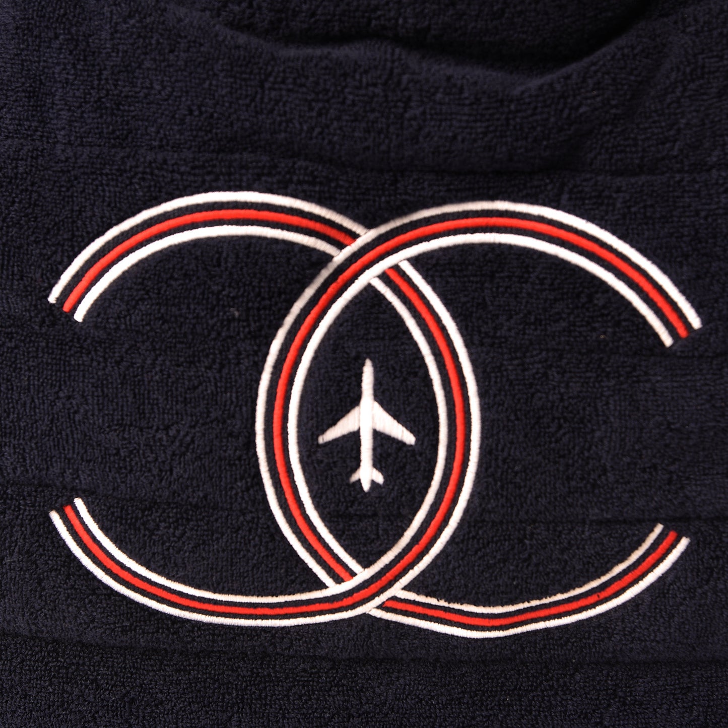 Reversible Airlines Tote Silver Navy