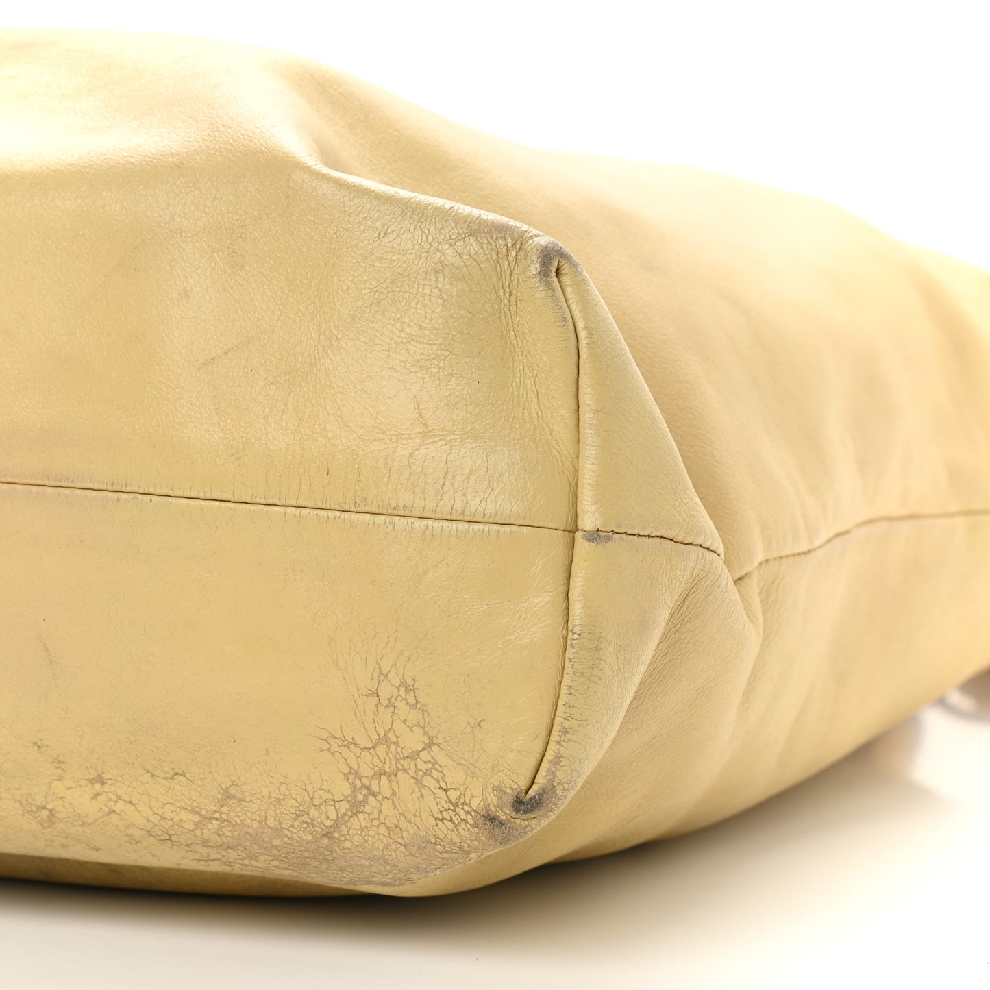Lambskin Edgy Tote Beige