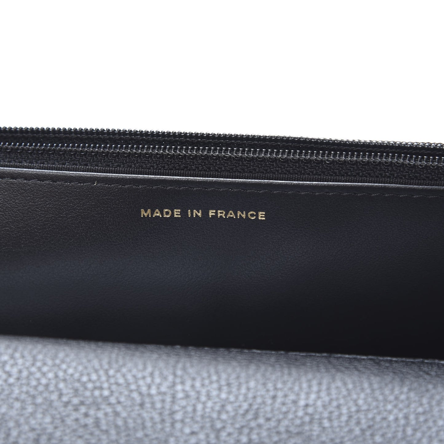 Calfskin Crochet 19 Wallet On Chain WOC Black
