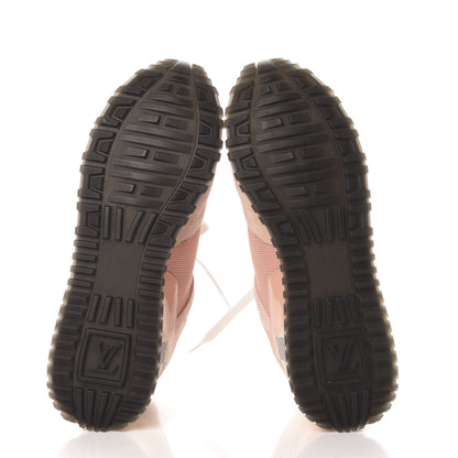 Louis Vuitton Suede Damier Azur Run Away Sneakers 38.5 Pink 6 of 9