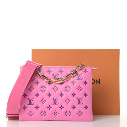 Louis Vuitton Lambskin Embossed Monogram Vuittamins Coussin PM Rose Violet 12 of 12