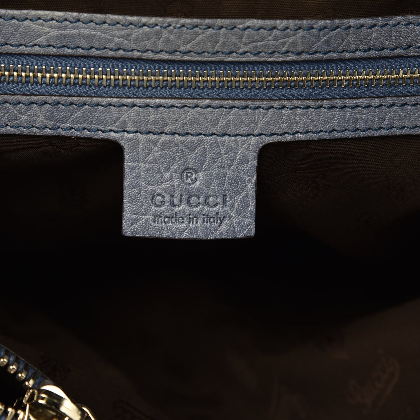 Monogram Medium Bamboo Bar Tote Blue